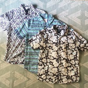 Men’s Short Sleeve Button-up Shirt Set